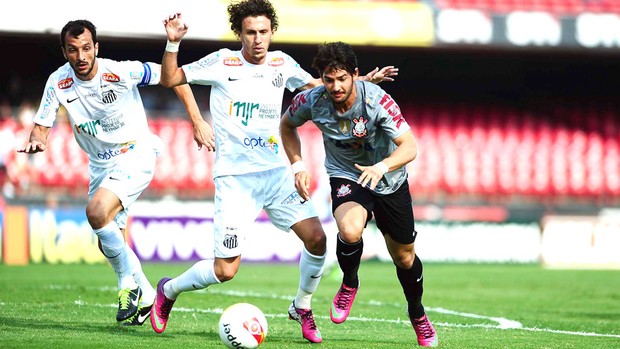 Pato no jogo do Corinthians e Santos (Foto: Marcos Ribolli / Globoesporte.com)