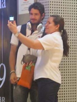 Pato Corinthians viagem México (Foto: Diego Ribeiro)