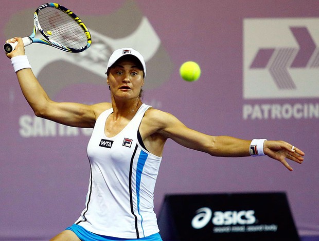 Niculescu na final do WTA Brasil tênis (Foto: Cristiano Andujar / Foto Arena)