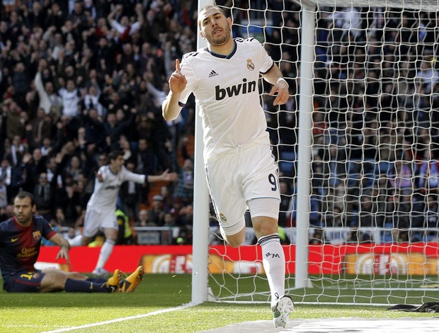 benzema real madrid gol barcelona (Foto: Agência EFE)