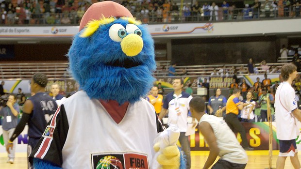 Mascote no Jogo das Estrelas da NBB (Foto: Marcello Pires)