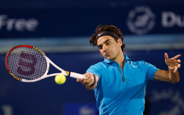 roger federer x Tomas Berdych tenis dubai (Foto: Reuters)