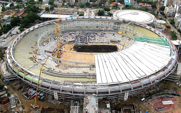 obras no Maracnã  Copa 2014  (Foto: Genílson Araújo / Agência O Globo)