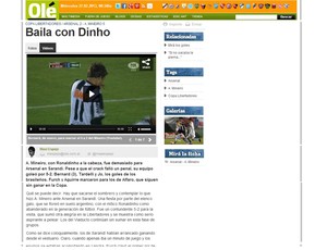 Diário Olé elogia vitória do Galo na Libertadores (Foto: Reprodução / Site Oficial)