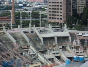 Obra arena palestra (Foto: Divulgação)