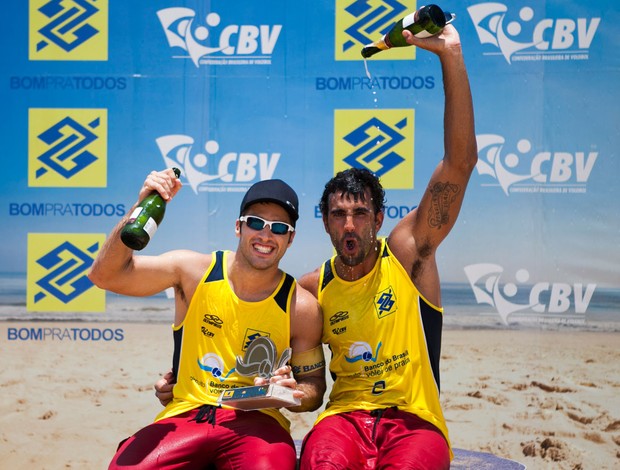 Bruno Schmidt Pedro Solberg volei de praia (Foto: Daniel Fonseca/CBV)