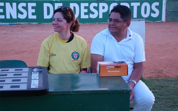 Fernanda Costa, prefeita de Santa Cruz, atuou como médica em Assu x Santa Cruz-RN (Foto: Alex Santos/Divulgação)