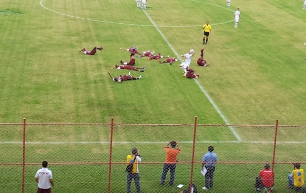 Comemoração Desportiva Ferroviária (Foto: Bruno Marques/Globoesporte.com)