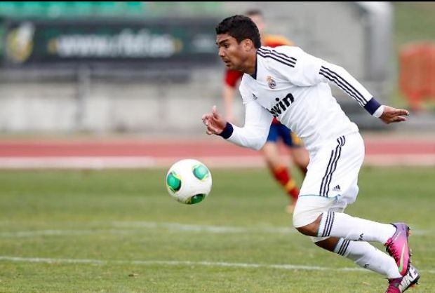 Casemiro em ação pelo Real Madrid Castilla (Foto: Realmadrid.com)