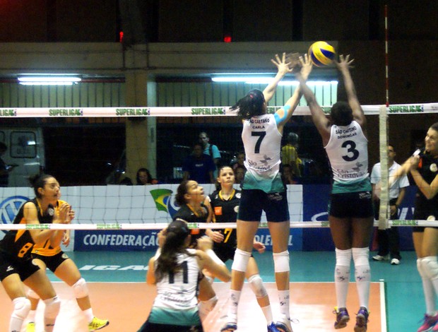 São Bernardo vence São Caetano pela Superliga Feminina (Foto: July Stanzioni/SM Press)