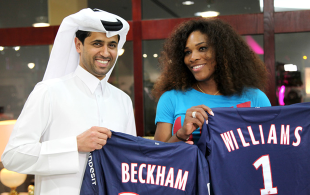 Serena Willians ganha camisa personalizada do PSG (Foto: Divulgação)