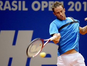 Filippo Volandri no tênis contra Bellucci no Brasil Open (Foto: Gaspar Nóbrega  / Inovafoto)