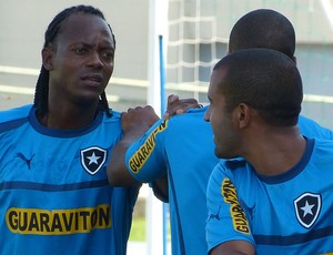 Andrezinho no treino do Botafogo (Foto: Vicente Seda)