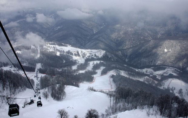 Sochi 1 ano Rosa Khutor esqui alpino (Foto: Divulgação)