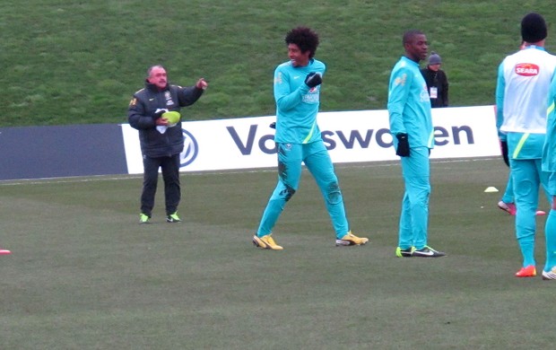 dante ramires brasil treino (Foto: Leandro Canônico)