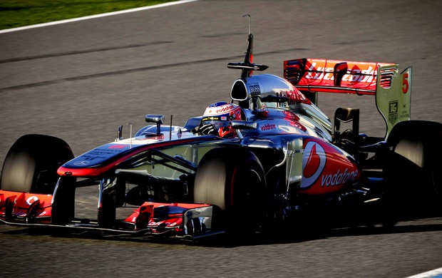 Jenson Button mclaren testes Jerez de la frontera (Foto: Agência EFE)