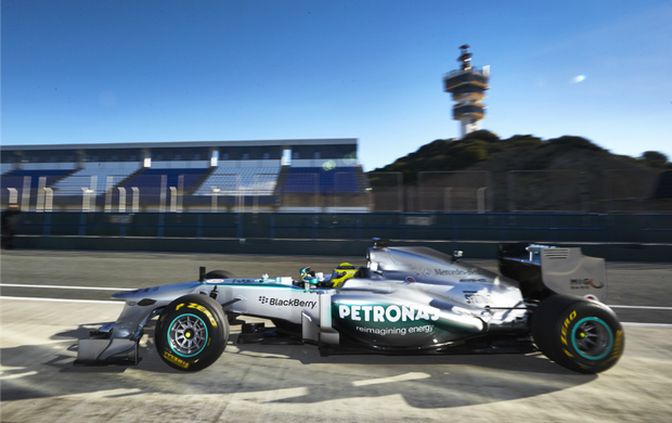 Mercedes F1 W04, novo carro para a temporada 2013 da Fórmula 1 (Foto: Divulgação)