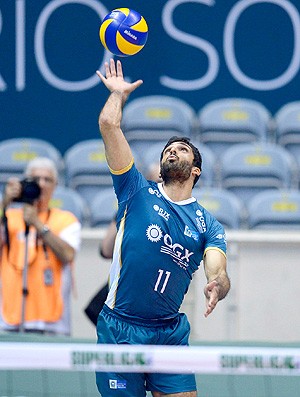 Thiago Alves do Rio de Janeiro contra o Campinas no vôlei (Foto: Alexandre Loureiro / Inovafoto)