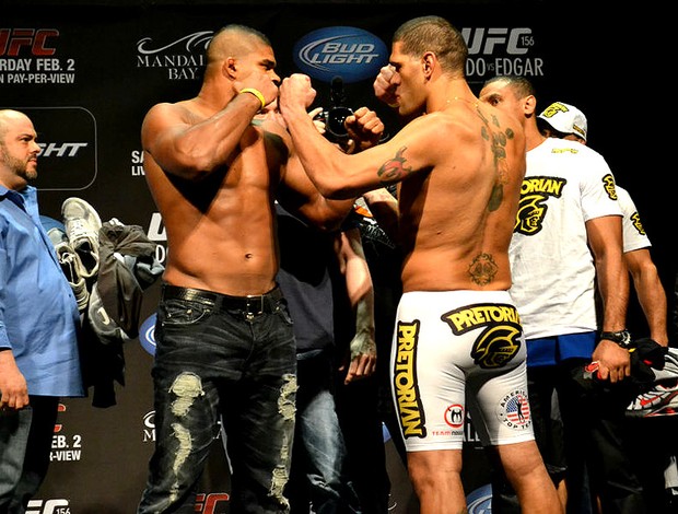 Overeem e Pezão na encarada do UFC (Foto: Adriano Albuquerque)