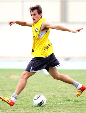 Lucas, treino do Botafogo (Foto: Ivo Gonzales / Agência o Globo)