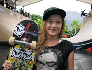 Bia Sodré estreante no Mundial de Skate Vertical (Foto: Ana Carolina Fontes)