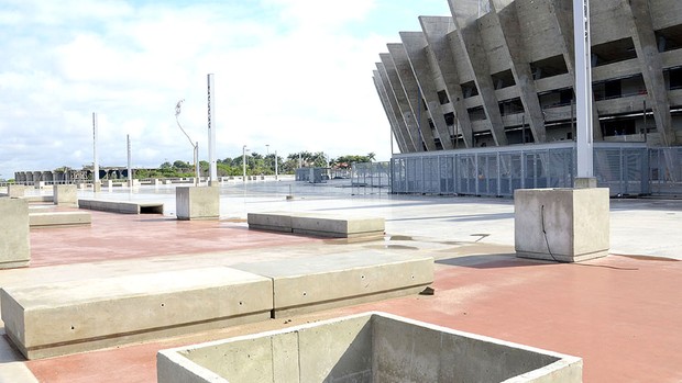 Esplanada, Um dia no Mineirão (Foto: Gabriel Medeiros / Globoesporte.com)