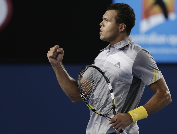 Federer contra Tsonga quartas aberto da austrália (Foto: AP)