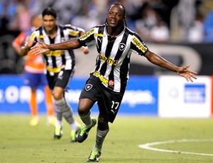 Andrezinho comemora gol do Botafogo contra o Duque de Caxias (Foto: Wagner Meier / Agif)