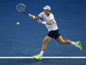 Djokovic contra Berdych quartas aberto da austrália (Foto: AFP)