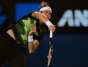 Federer contra Raonic oitavas aberto da australia (Foto: AFP)