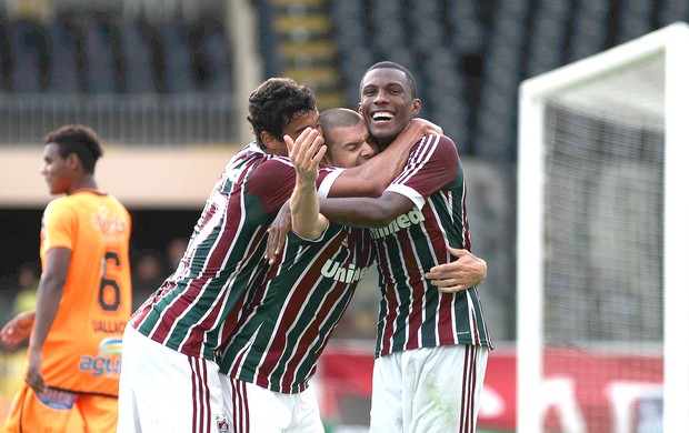 Wagner comemora gol do Fluminense contra o Nova Iguaçu (Foto: Nelson Perez / Fluminense. F.C.)