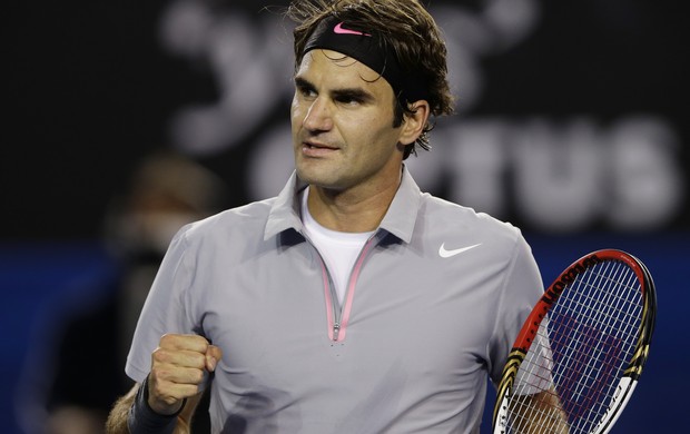 Roger Federer terceira rodada Aberto da Austrália (Foto: AP)