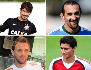 Pato, Barcos, Montillo e Ganso montagem (Foto: Editoria de Arte/Globoesporte.com)