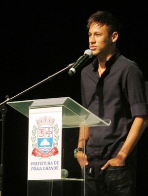 Neymar em Praia Grande (Foto: Lincoln Chaves)