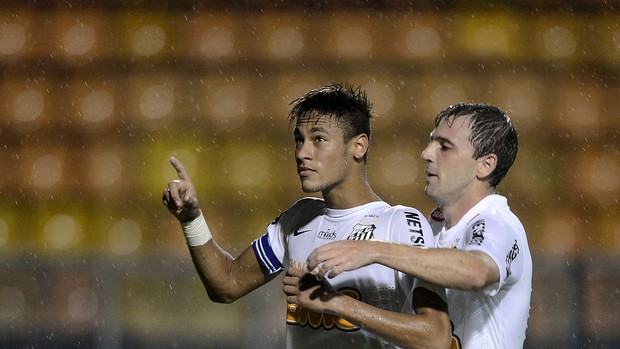 Neymar Montillo gol Santos (Foto: Mauro Horita / Ag. Estado)