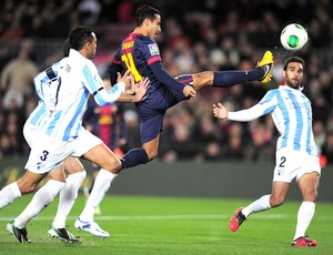 Thiago Alcantara, Barcelona e Malaga (Foto: Agência AFP)