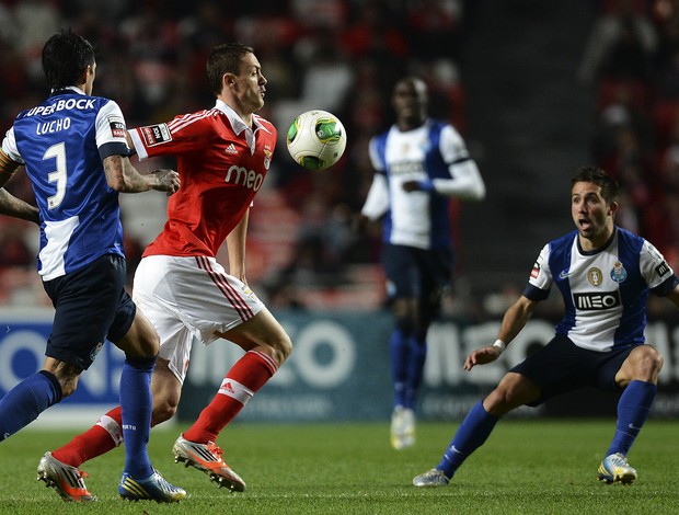 Nemanja Matic do Benfica x Porto (Foto: AFP)