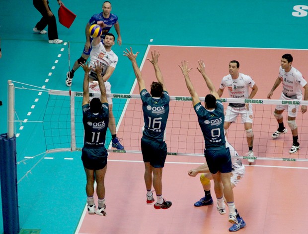 Canoas vence o Rio pela Superliga masculina (Foto: Fernando Potrick/Divulgação)