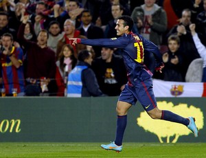 pedro rodriguez barcelona gol espanyol (Foto: Agência EFE)