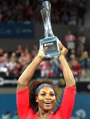 Serena no torneio de Brisbane, na Australia, AP (Foto: Agência AP)