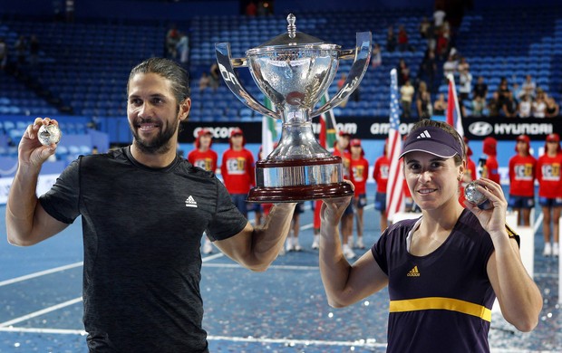 fernando verdasco e Anabel medina copa hopman (Foto: Agência Reuters)