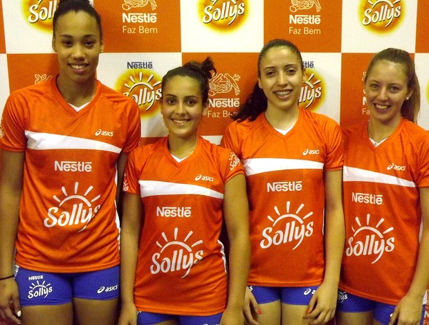 VÔlei Milka, Dani, Lana e Mariana Nardi Sollys/Nestlé (Foto: Rafael Zito / Divulgação )