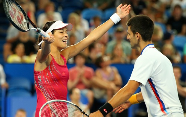 Ana Ivanovic e Novak Djokovic Copa Hopman (Foto: Getty Images)