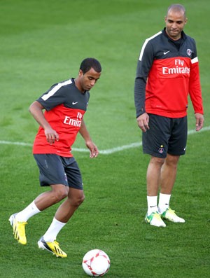 Lucas, Treino PSG (Foto: Agência AFP)