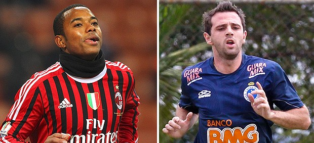 montagem Robinho e Montillo (Foto: Editoria de Arte / Globoesporte.com)