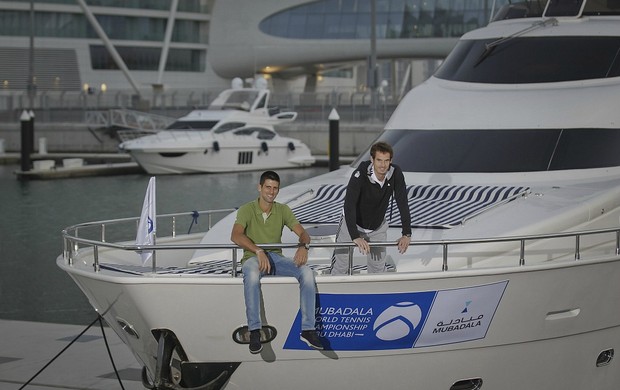 Andy Murray tênis Novak Djokovic Abu Dhabi (Foto: Reuters)