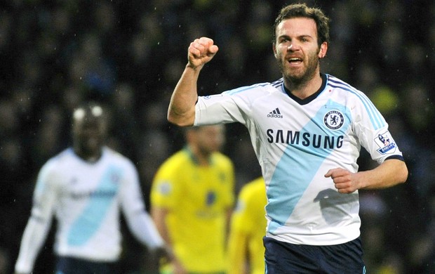 Juan Mata Chelsea Norwich (Foto: Reuters)