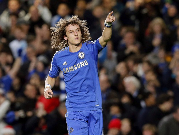 david luiz chelsea x aston villa (Foto: EFE)