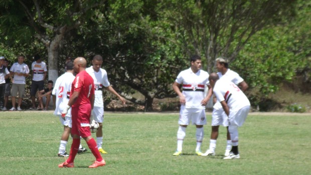 Hulk e Marcelinho Paraíba participam de jogo de confraternização do volante do São Paulo, Denilson (Foto: Silas Batista / Globoesporte.com/pb)