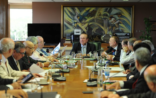 Reunião da Conmebol, Libertadores  (Foto: Ricardo Alfieri / Conmebol, DVG)